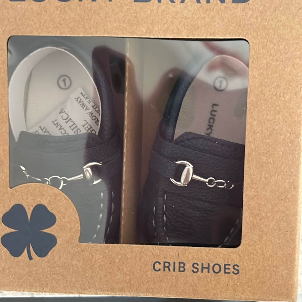 Lucky Brand Navy  Crib Shoes - New in Box - Size 1